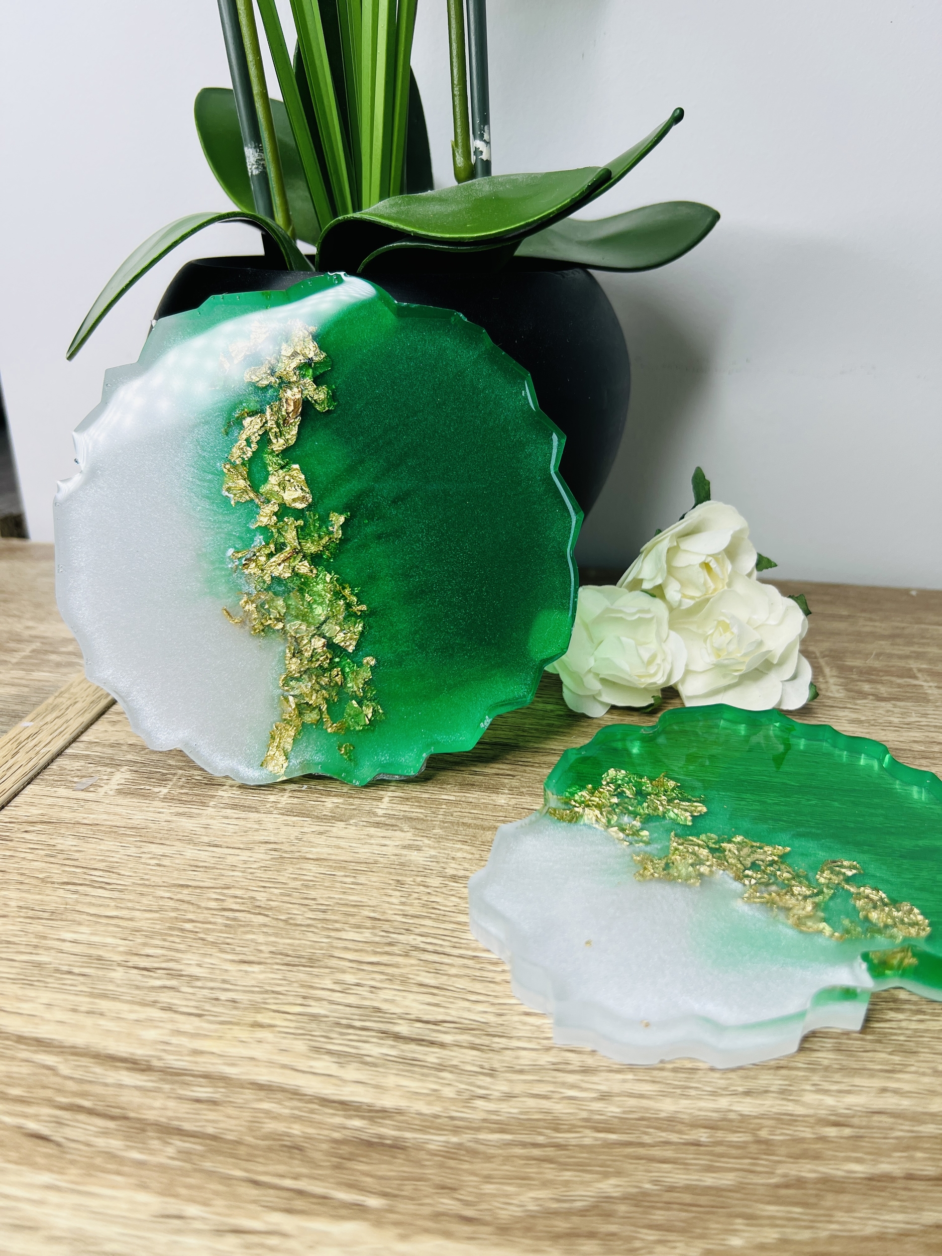 Lot de 2 dessous de Verre - Lucky Green