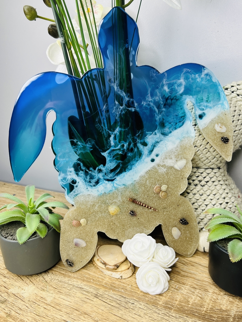 Plateau à Charcuterie En Bois Forme Tortue Marine - 28x28 Cm, Pour Fromage, Fruits, Apéritif, événements