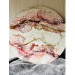 Tableau résine Epoxy Rose