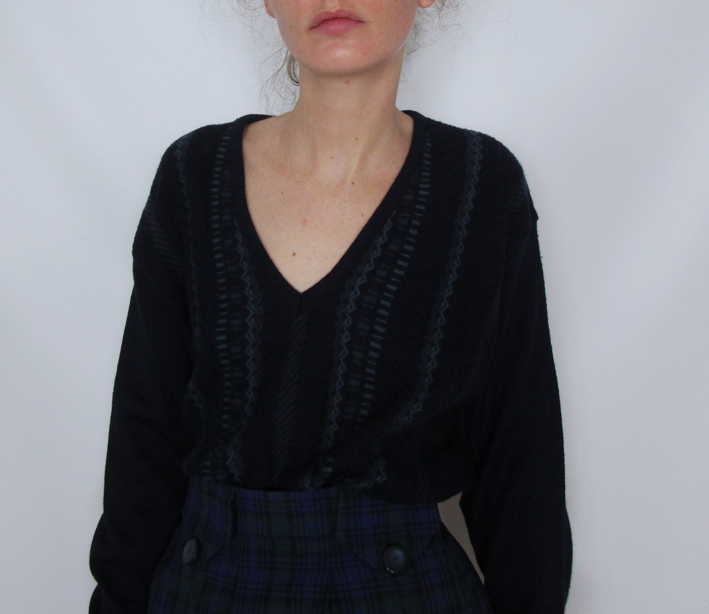 Pull mou col V marine M/L