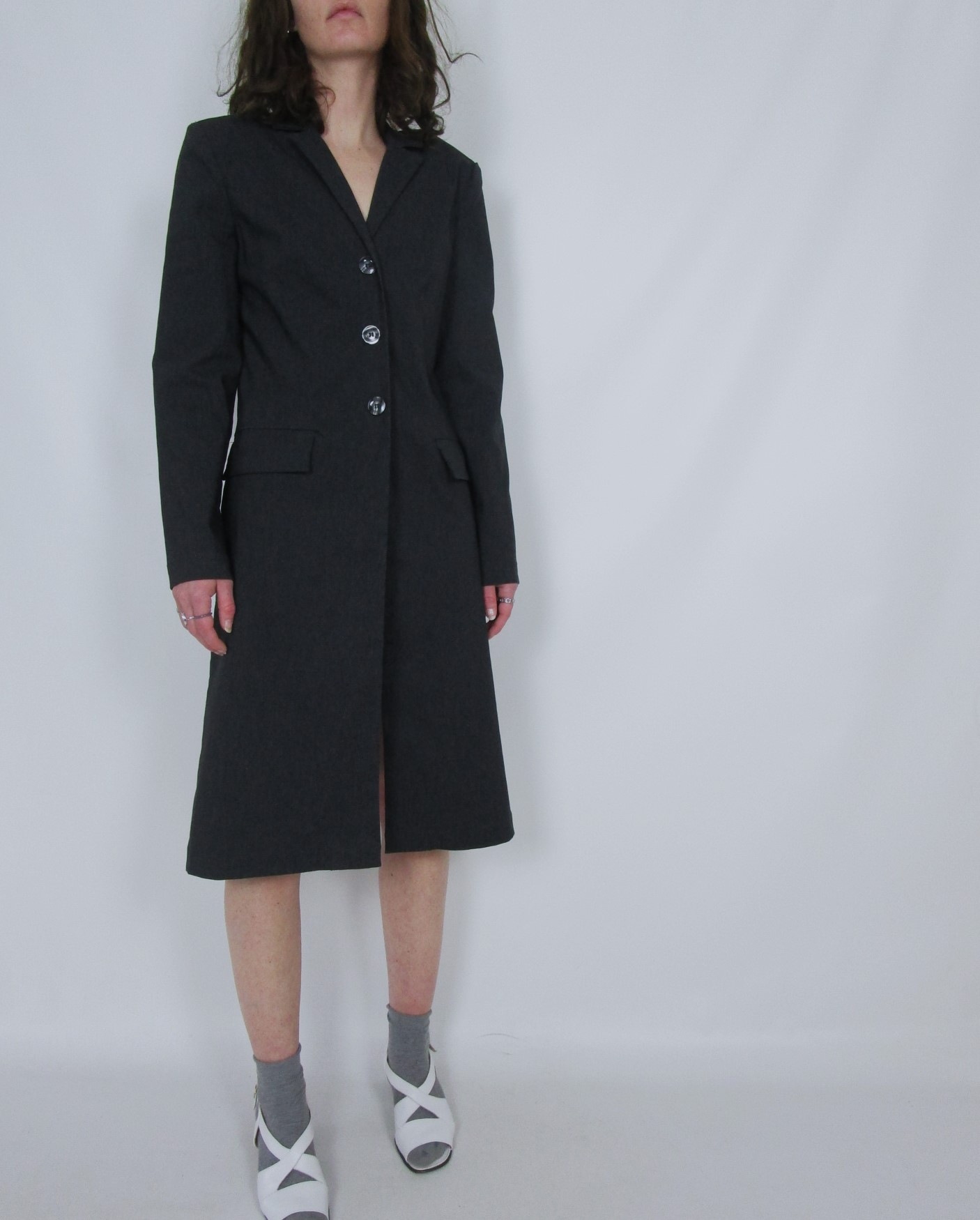 Trench cintré gris anthracite M/L