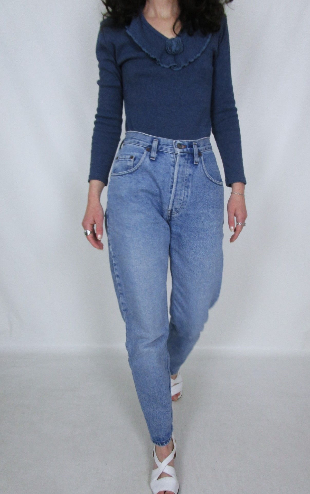 Jean droit taille haute bleu Liberto XS/S