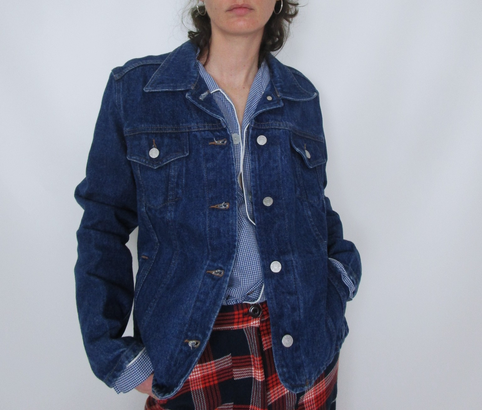 Veste en jean brut S/M