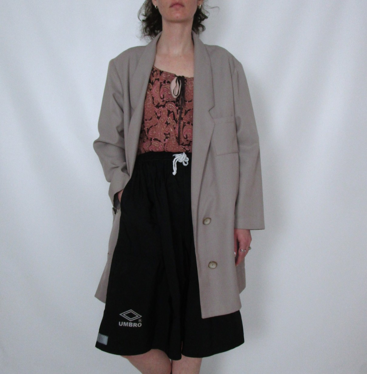 Veste col kimono café au lait M/L
