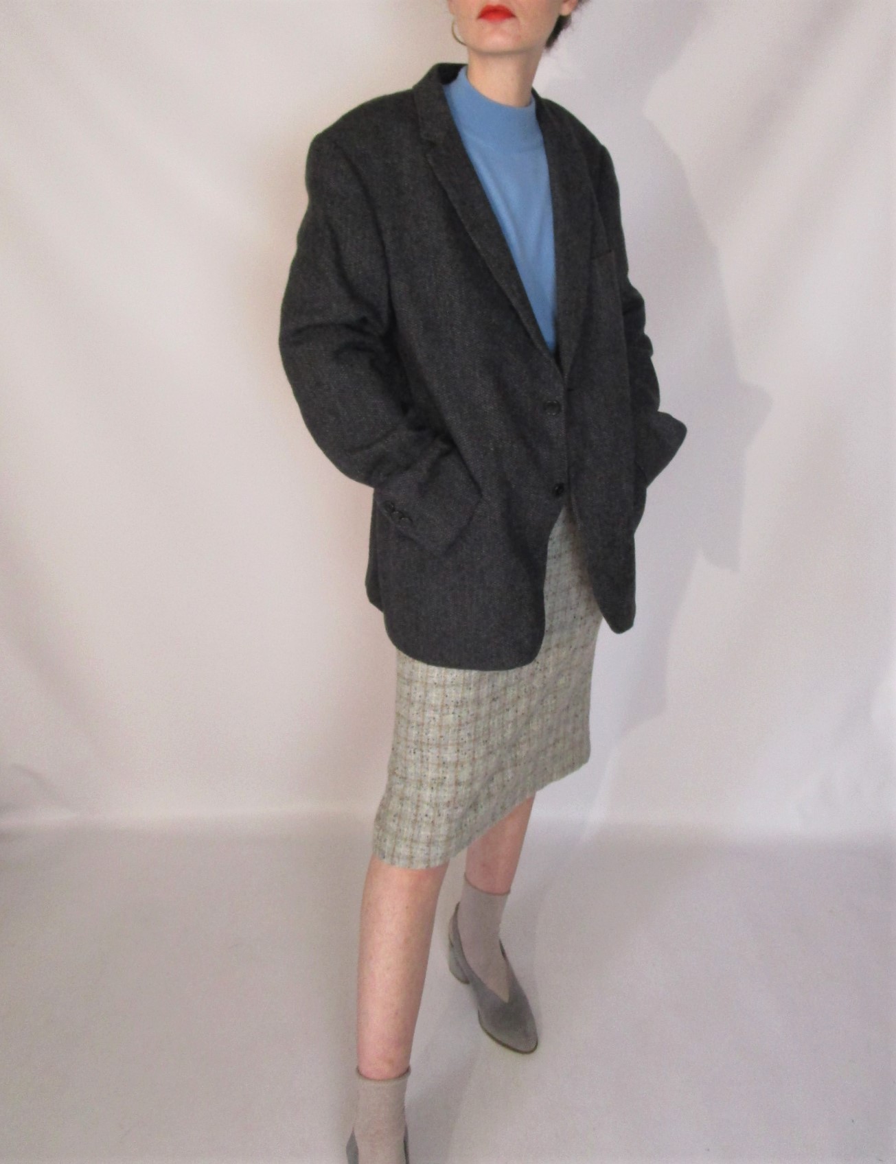 Veste de costume souple gris anthracite M/L