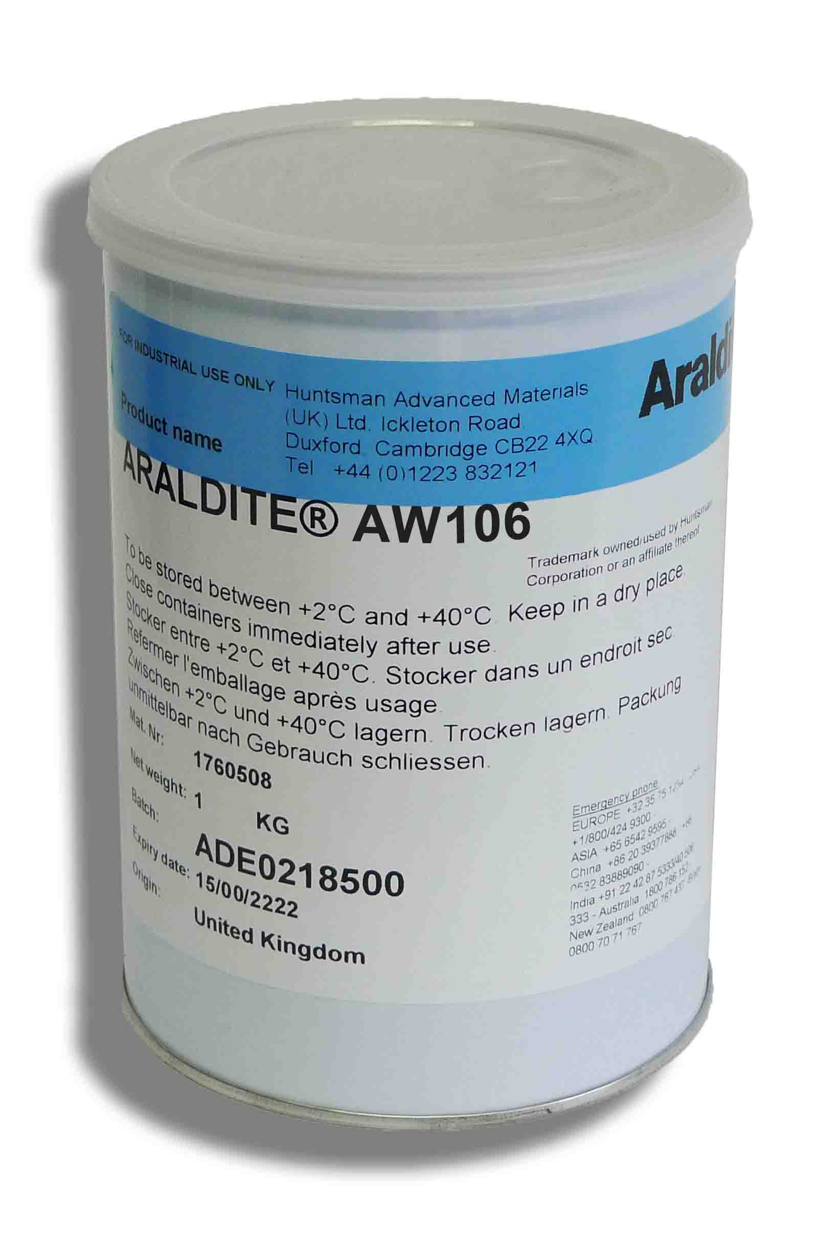 ARALDITE AW106 - Zweikomponenten-Mehrzweck-Epoxidkleber bei Raumtemperatur