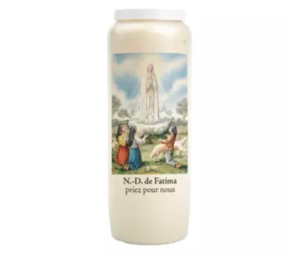 17800F_Bougie neuvaine ND de Fatima