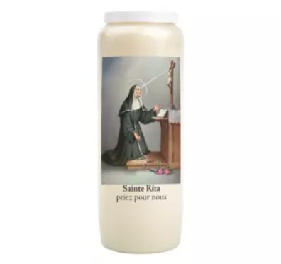 17800R_Bougie neuvaine Ste Rita