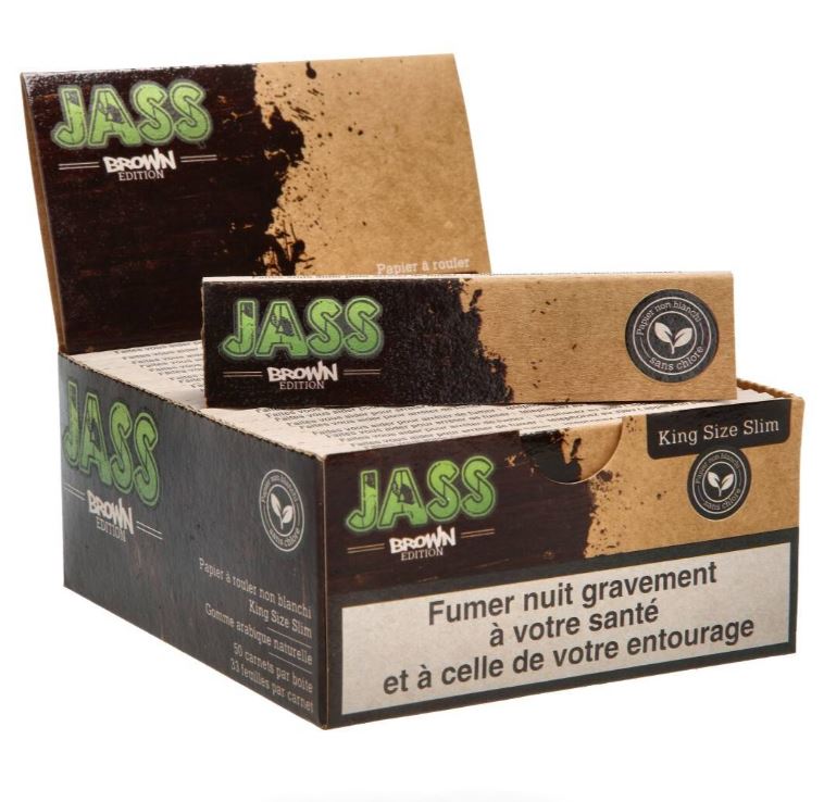 Boite de 50 carnets de feuilles Jass kss non blanchies - Coin Smoker/ Feuilles à rouler - clipper-addict