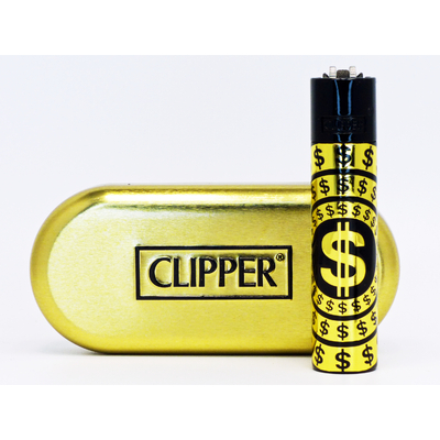 Clipper Metal Dollar Gold top black