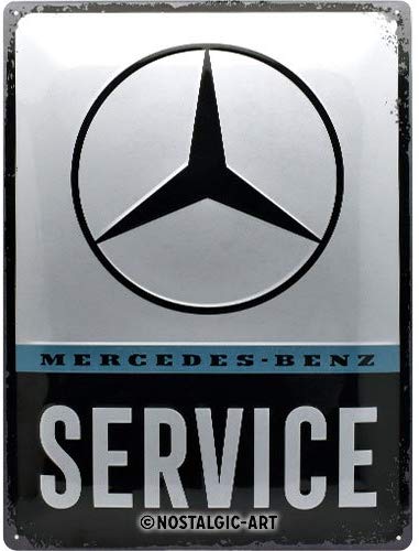 plaque-metal-mercedes-service