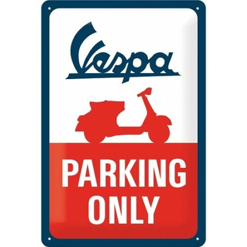 panneau-metal-vespa-parking-vintage