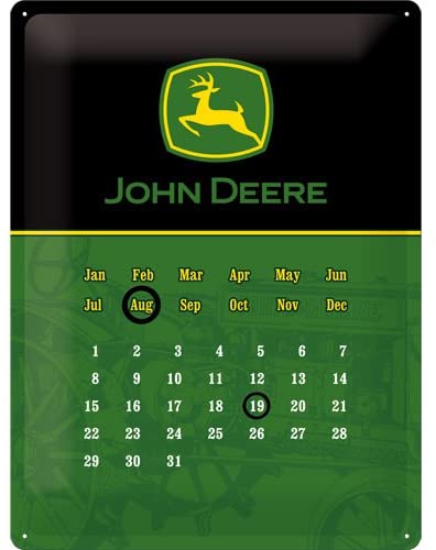 Calendrier perpétuel John Deere 40x30 - Les Plaques/Calendriers / bloc