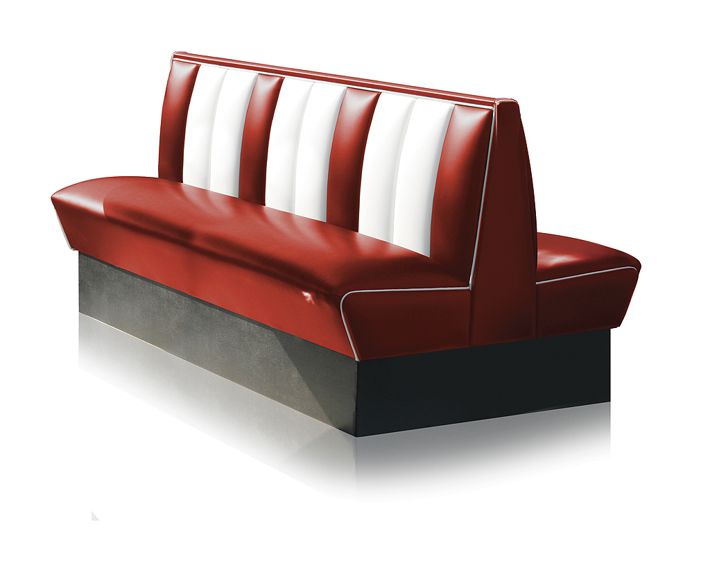 Banquette de Diner 3 places double mobilier américain 150db RUBY