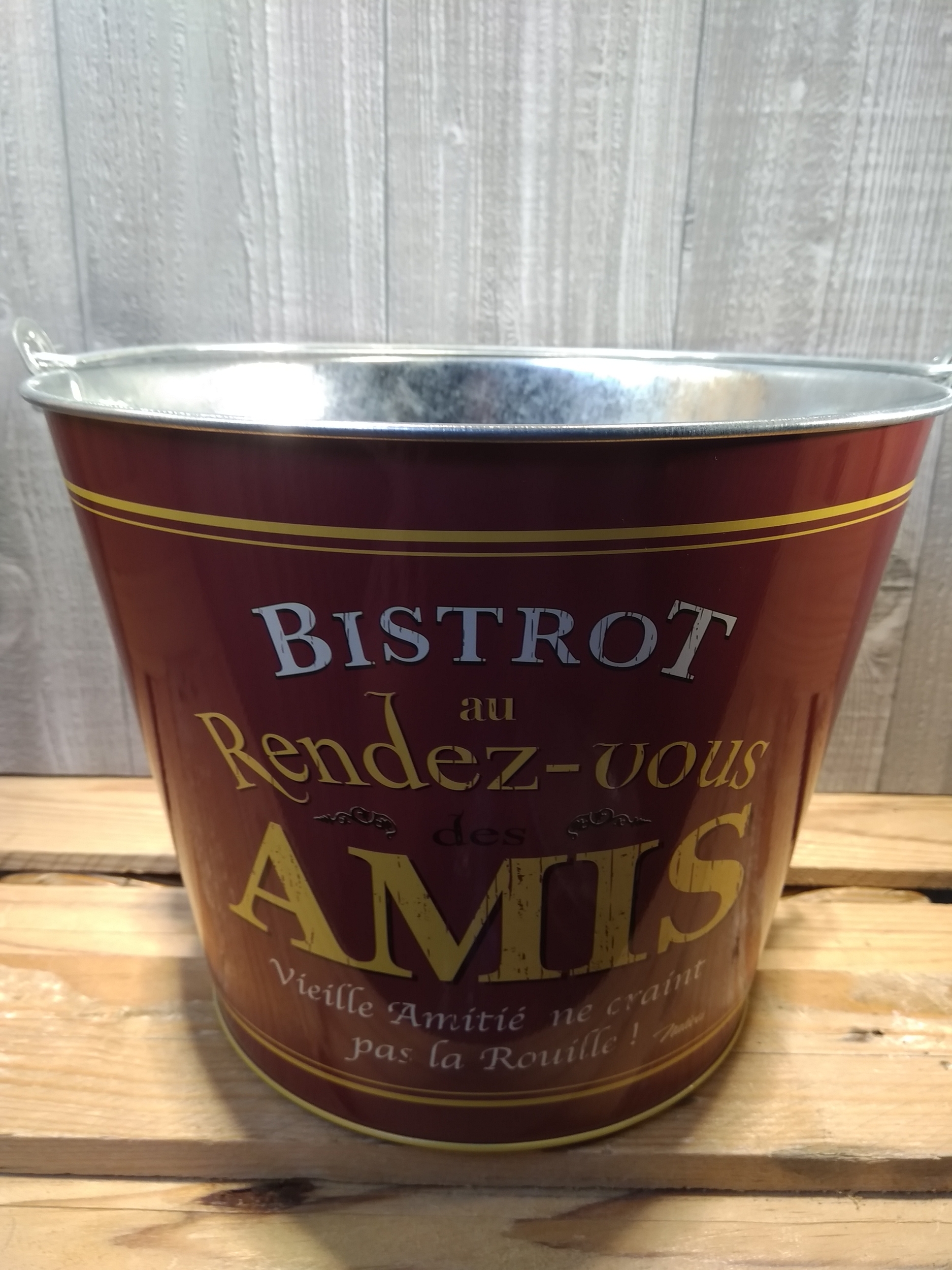 seau à glaçon bistrot des amis rétro vintage