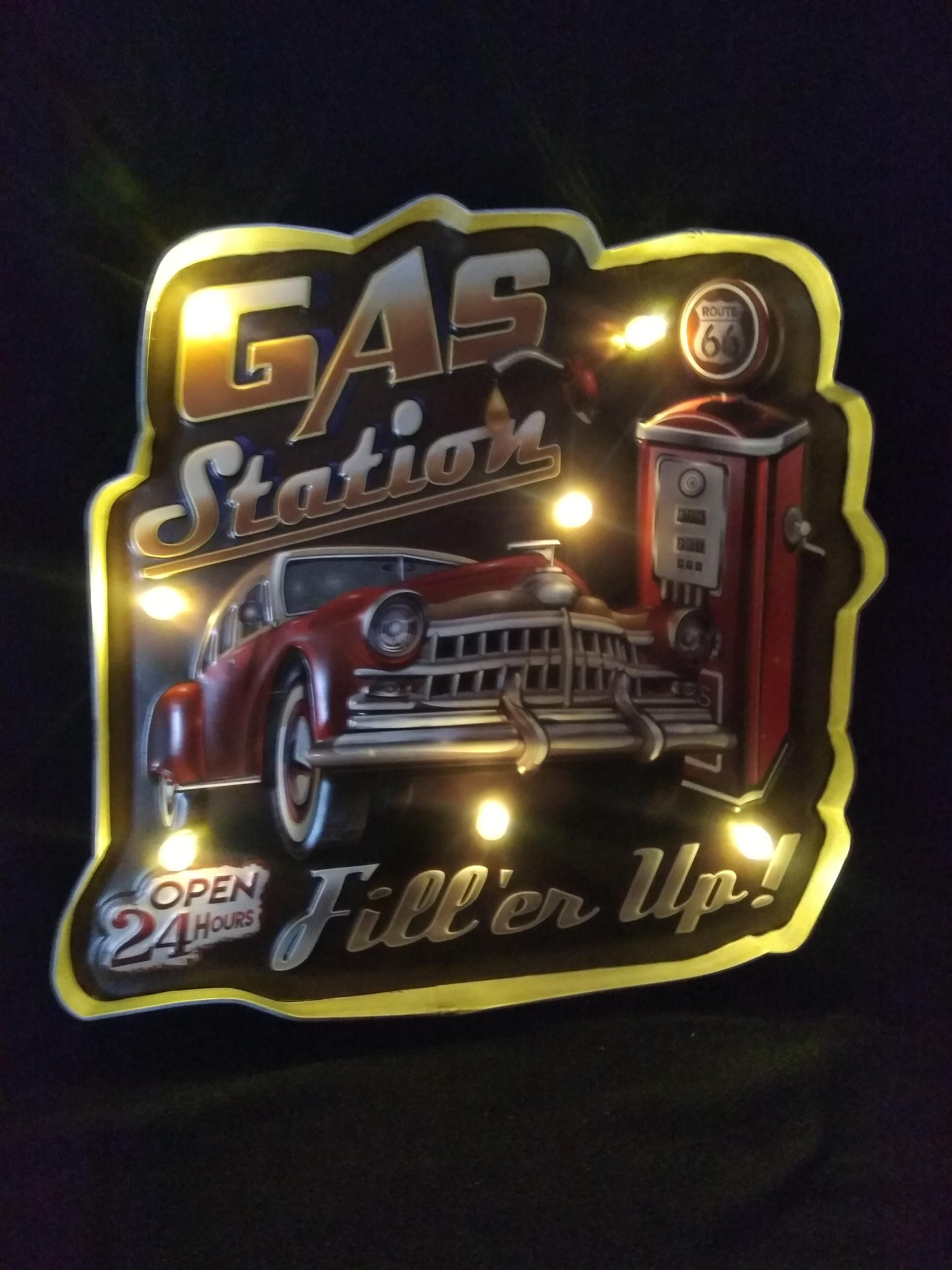 Enseigne lumineuse gaz berogaz - Décoration