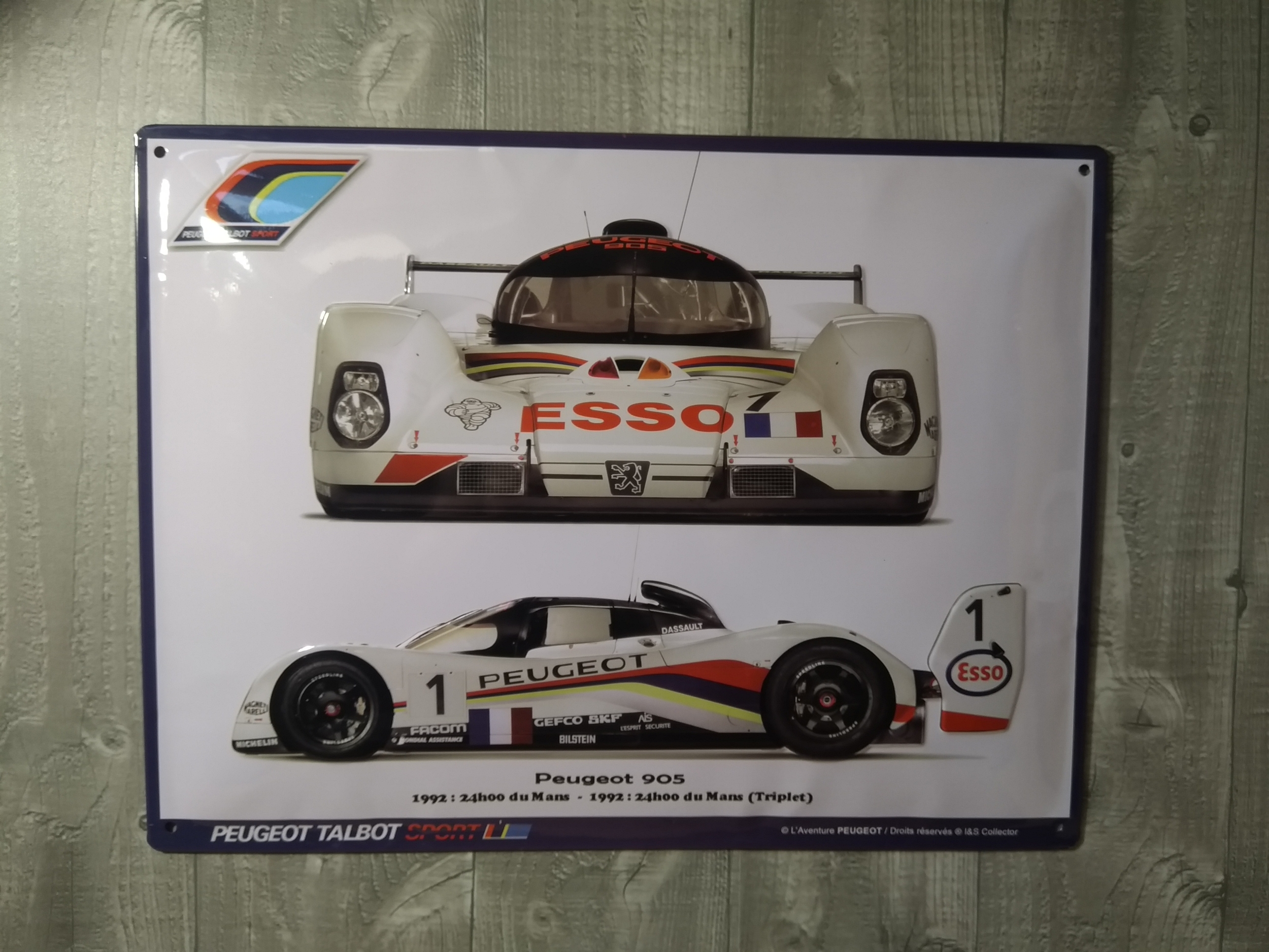 Plaque Métal Peugeot 905 Le Mans Les Plaquesplaques 30x40 Cm Nostalgic Deco 