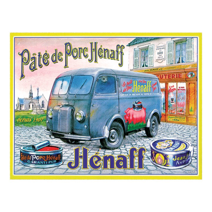 Plaque Publicitaire Henaff Les Plaquesplaques 30x40 Cm Nostalgic Deco 