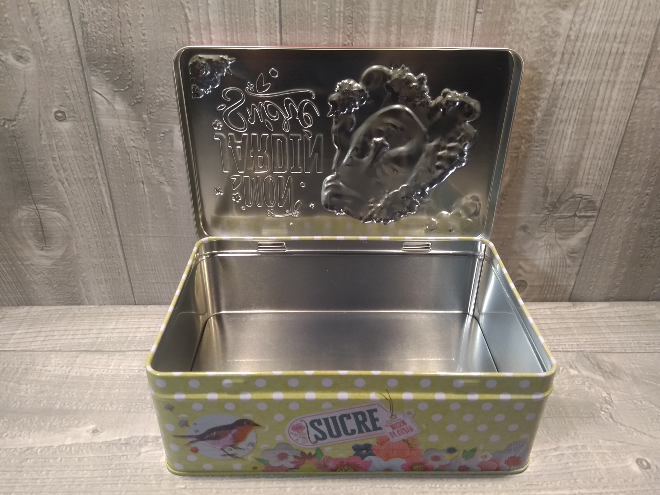 boite métal alimentaire cuisine sucre rétro vintage