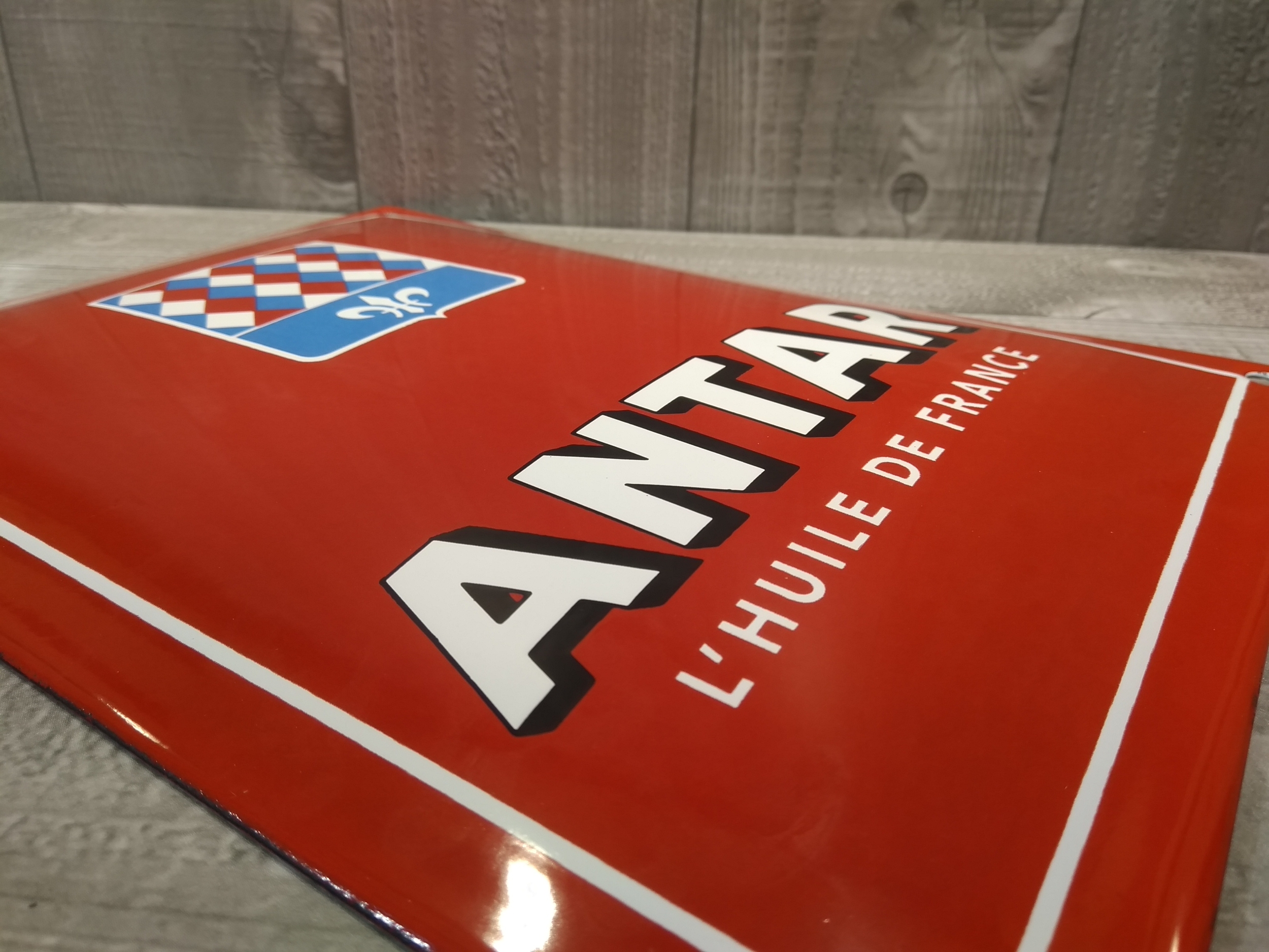 plaque émaillée murale déco garage antar