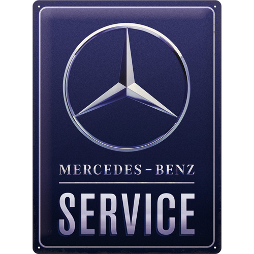 plaque publicitaire mercedes service
