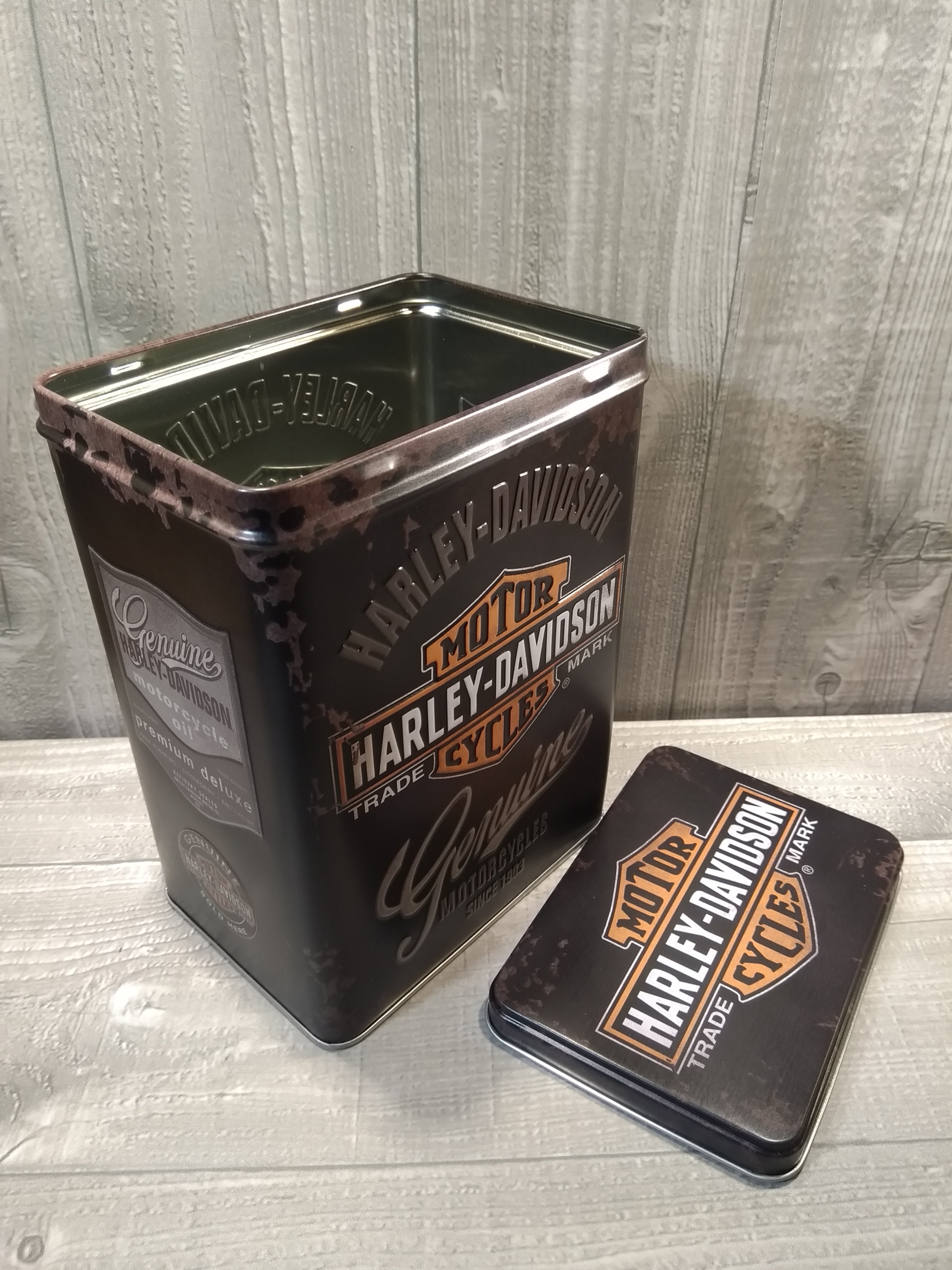 boite métal déco harley davidson vintage