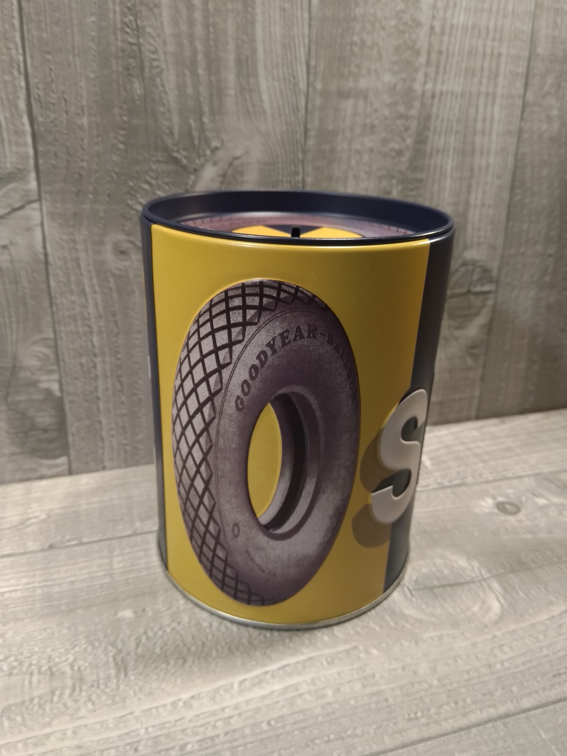 tirelire métal déco publicitaire goodyear