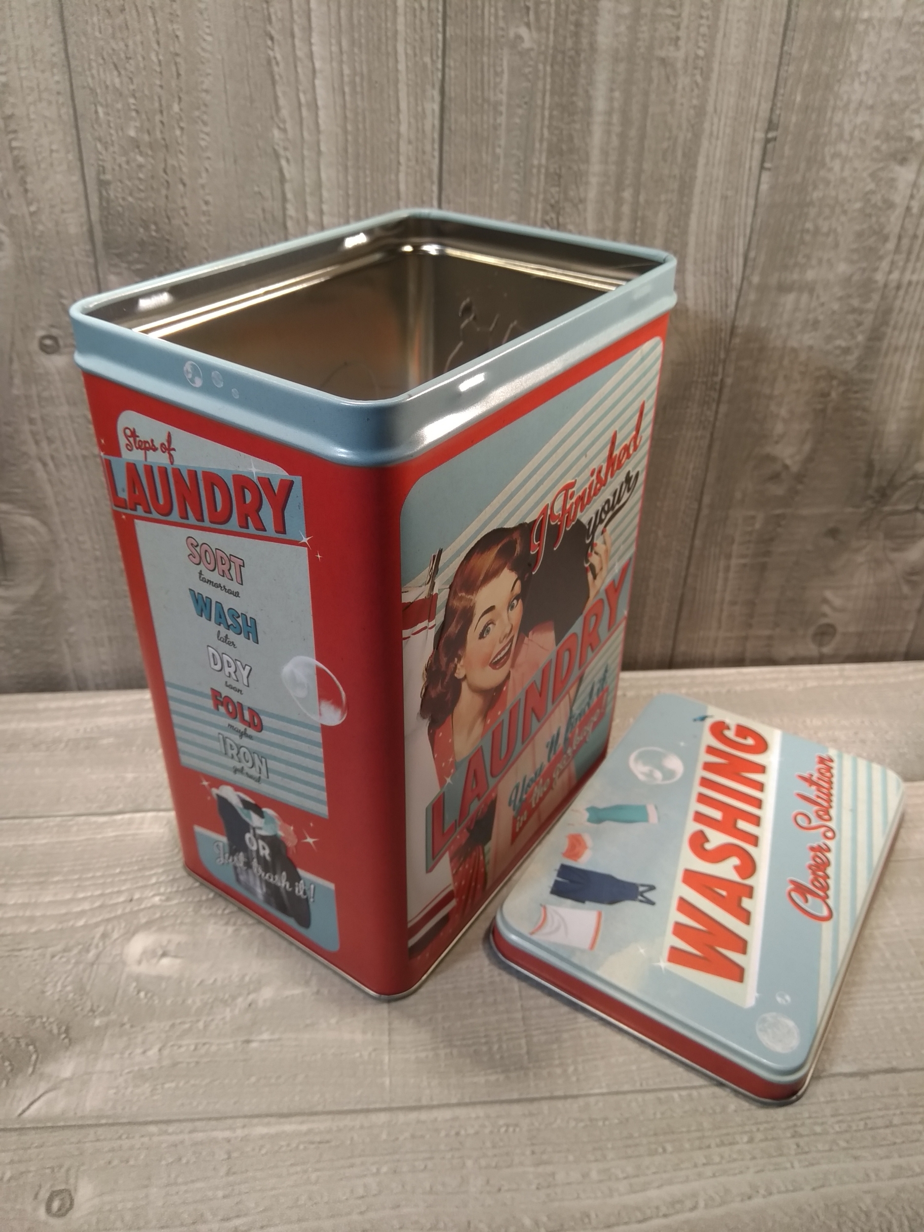 boite de rangement déco lessive pin-up vintage