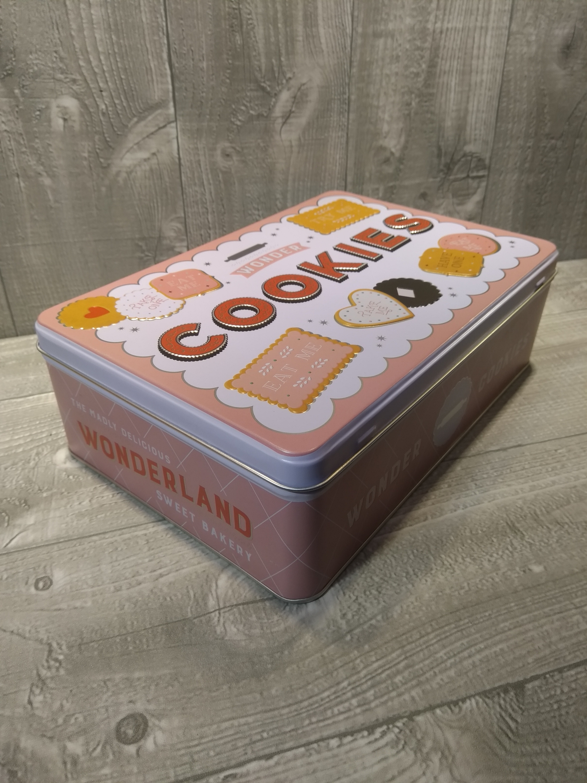 Wonder Cookies Tin Box Flat 