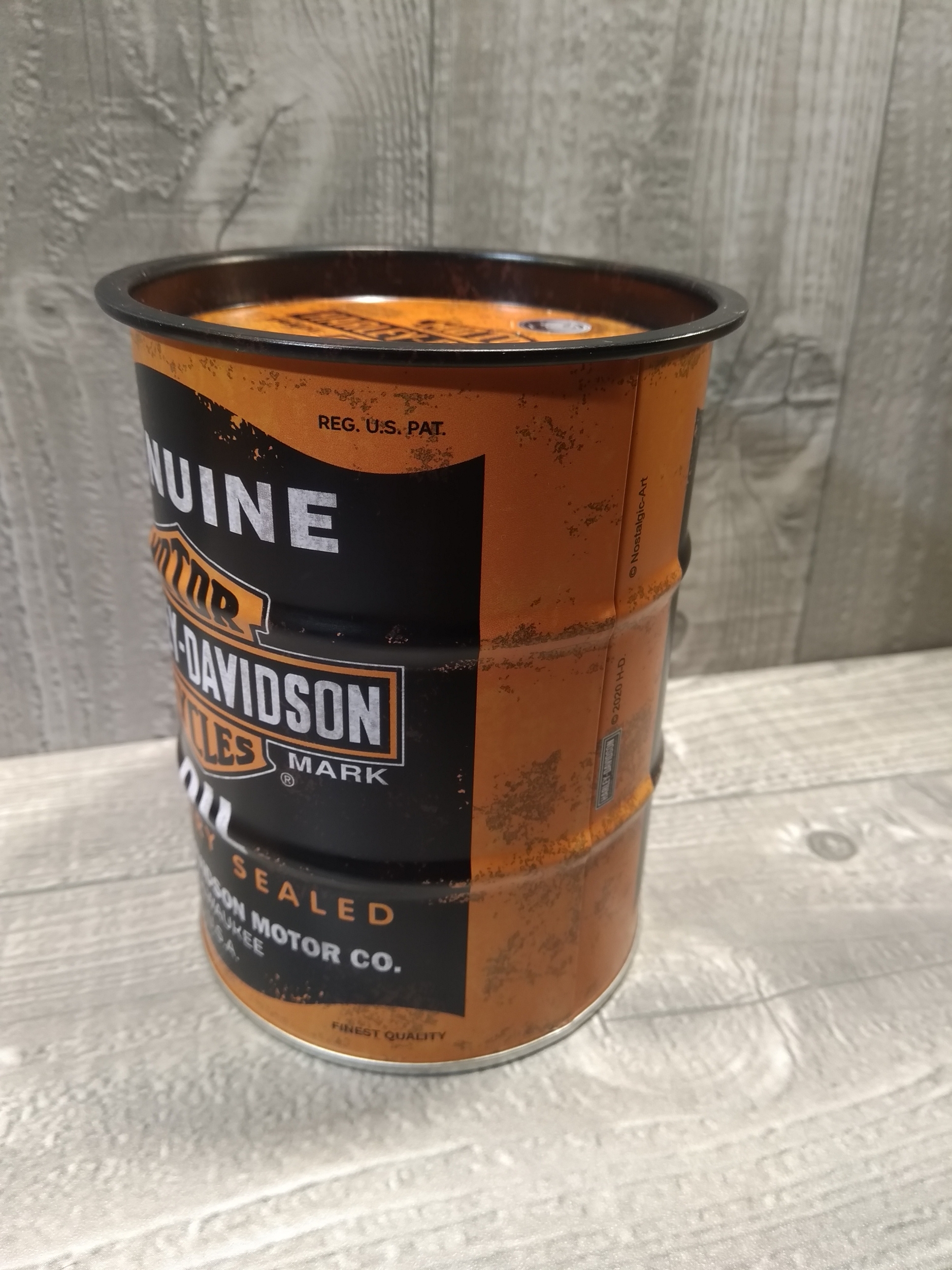 Harley Davidson Tirelire Bidon D'huile