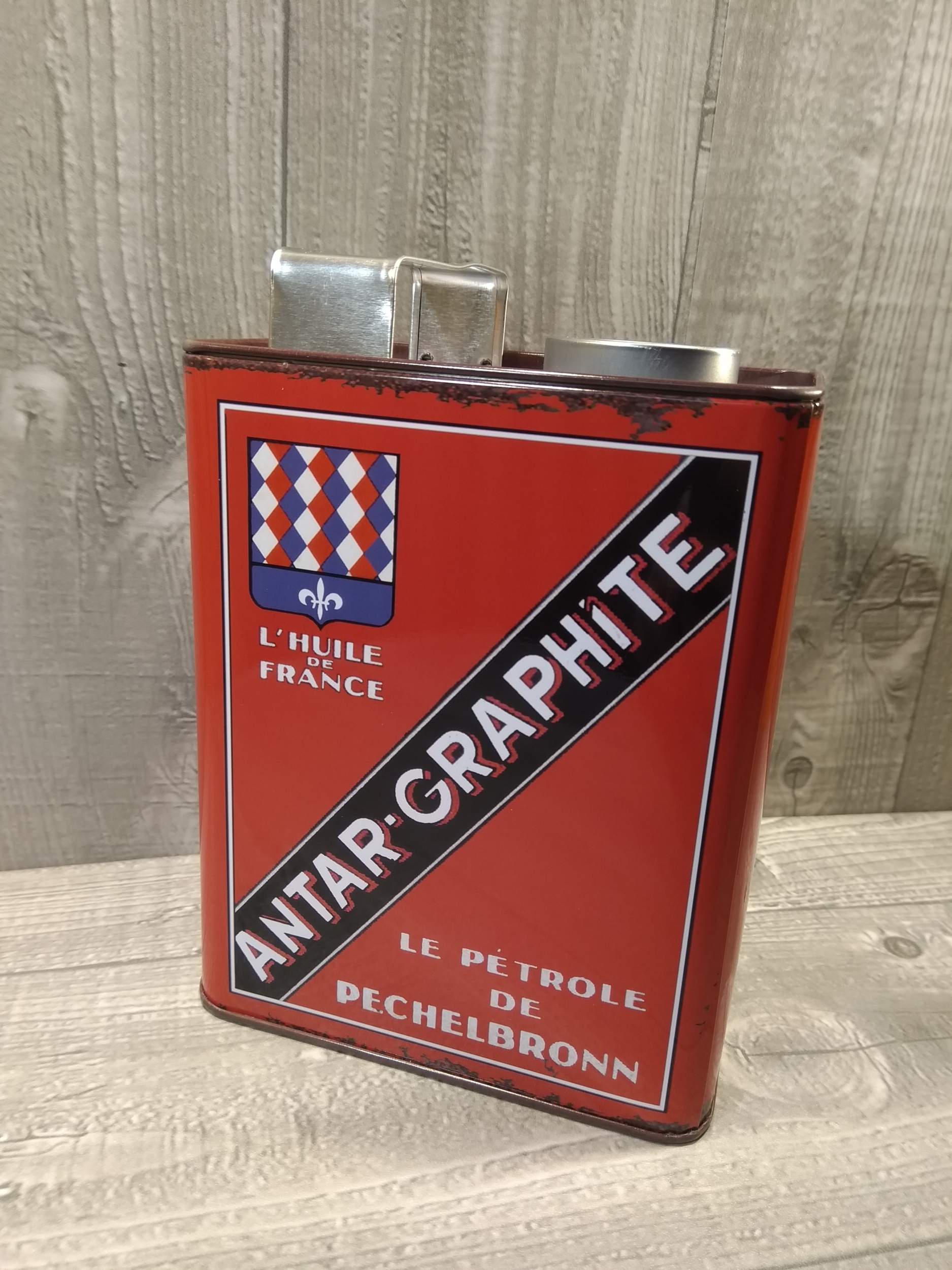 tirelire publicitaire bidon huiles antar