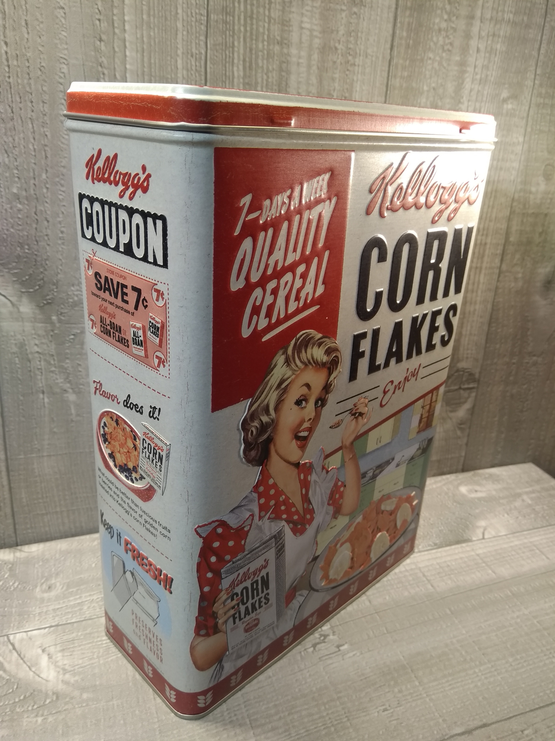 boite rangement rétro vintage pin-up vintage kelloggs