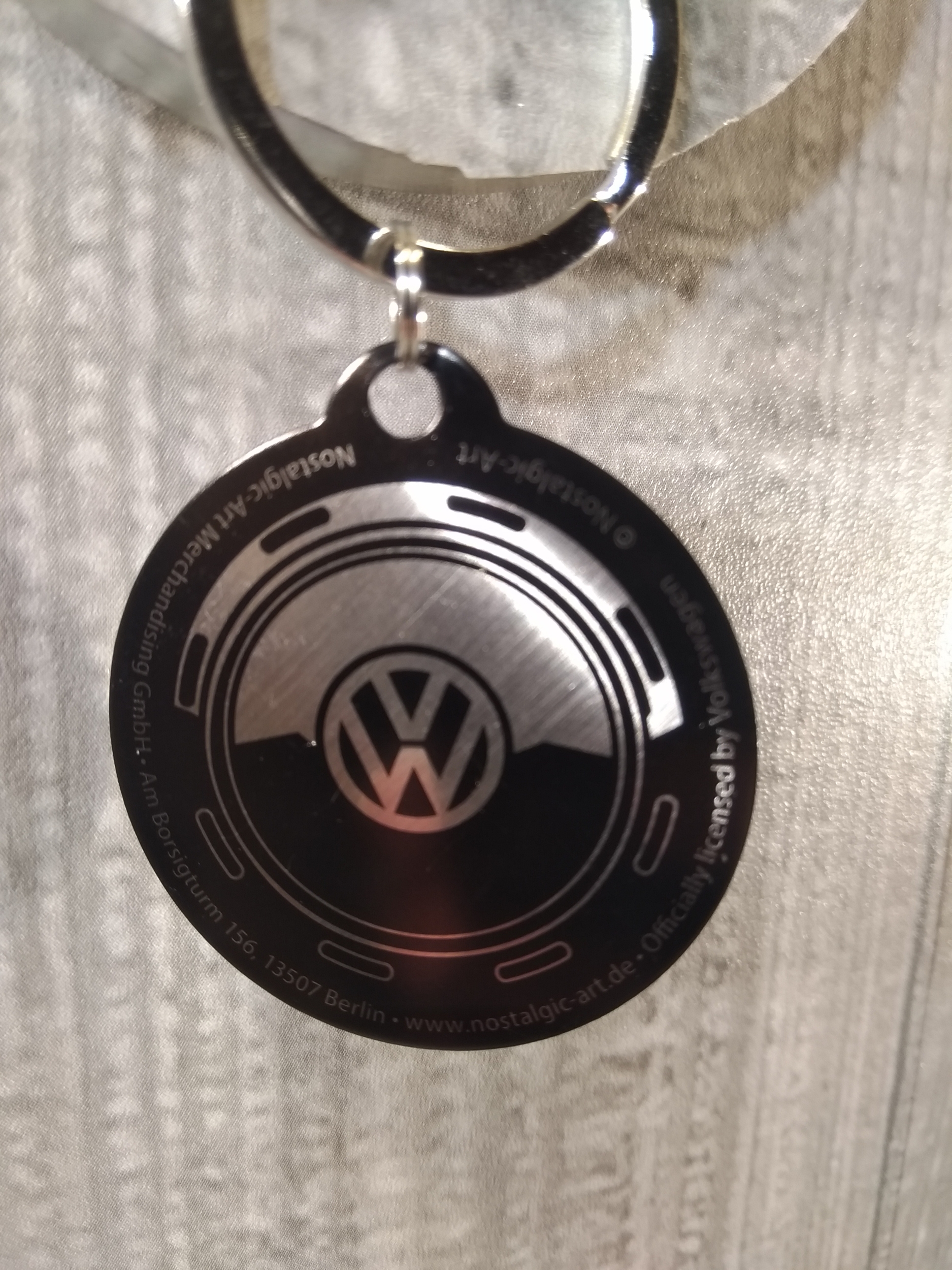 Porte clef volkswagen VW metal avec porte jeton - Équipement auto