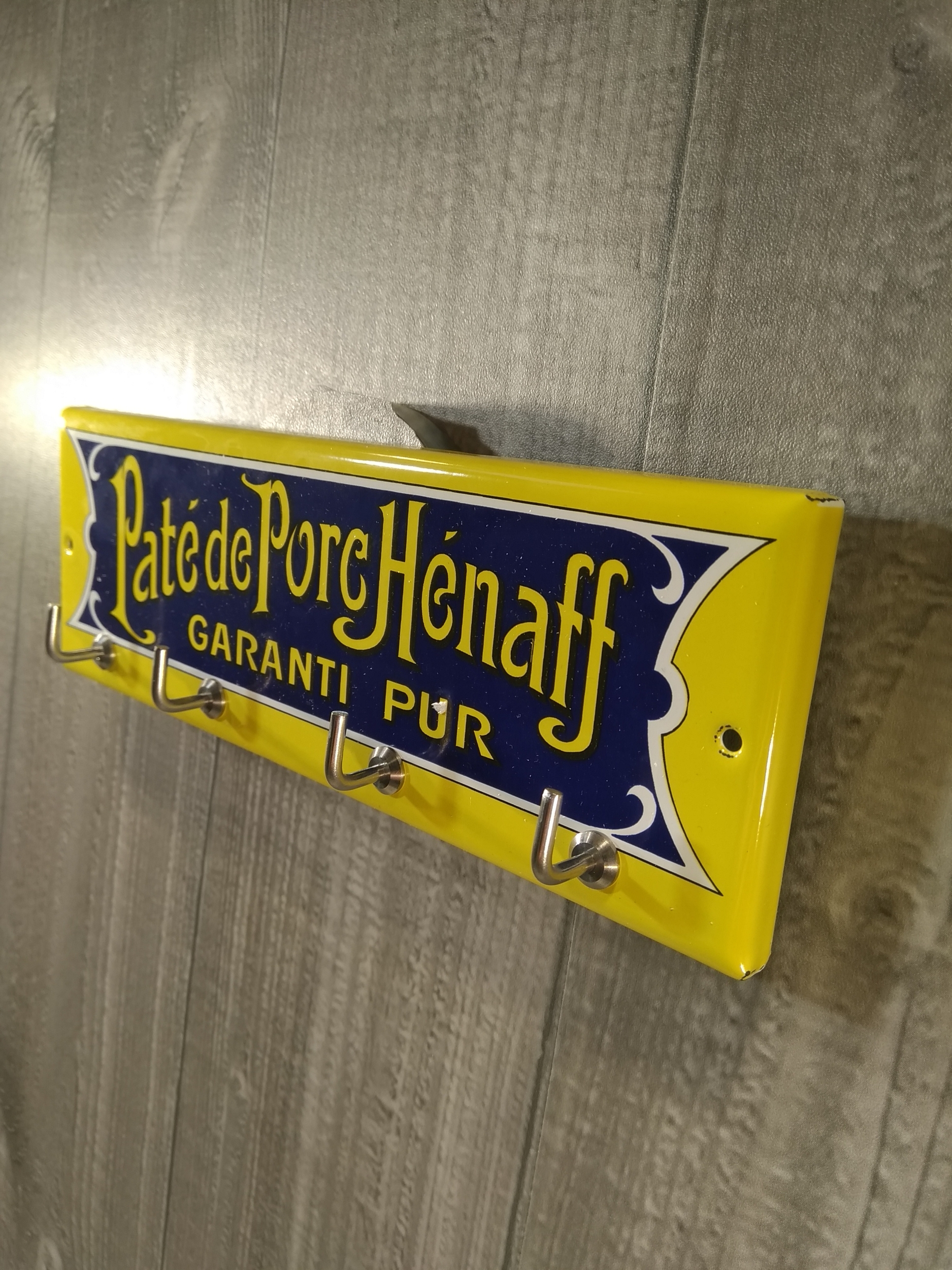 accroche clé rétro vintage pâté henaff