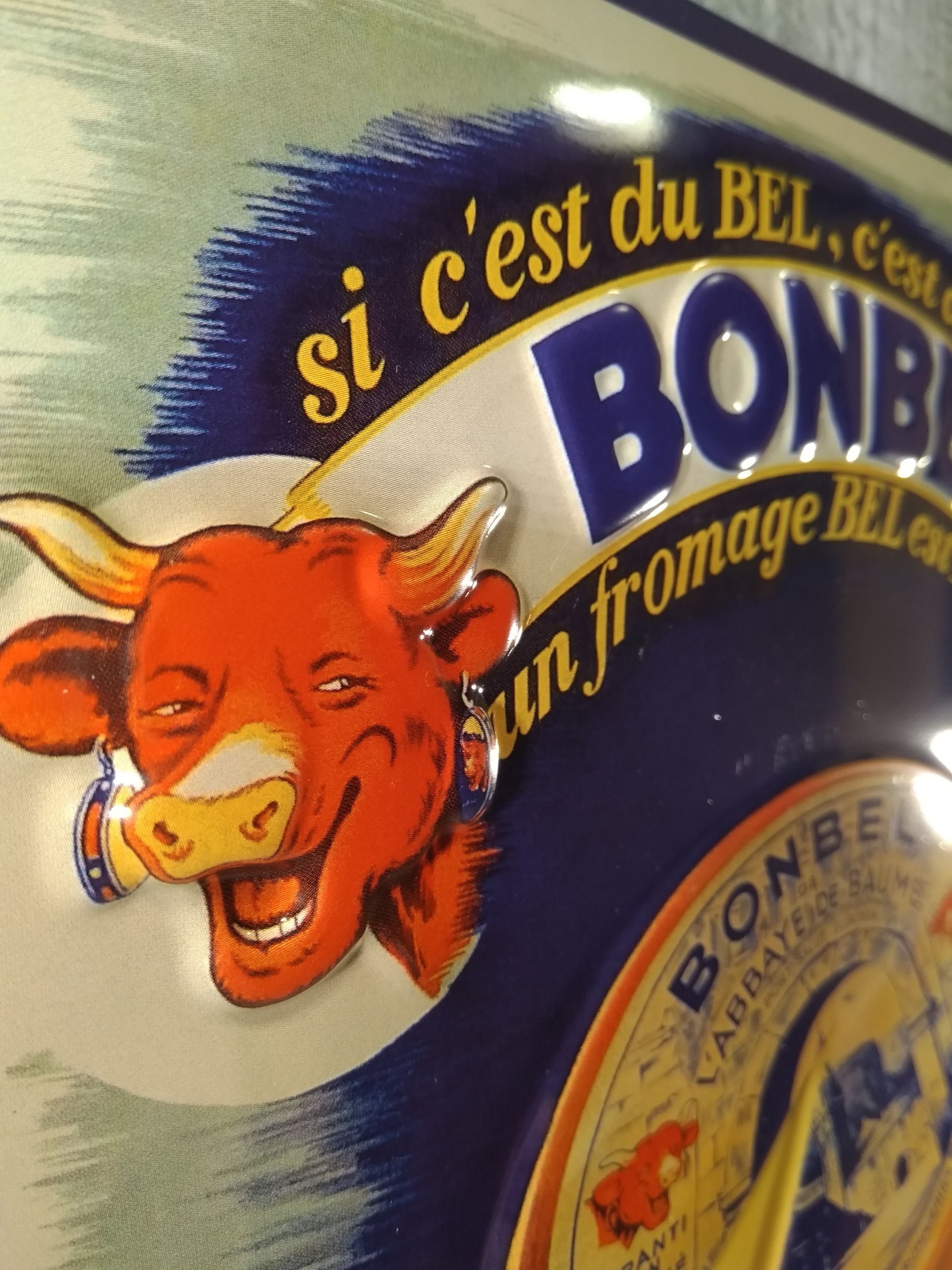 plaque métal déco rétro vintage la vache qui rit