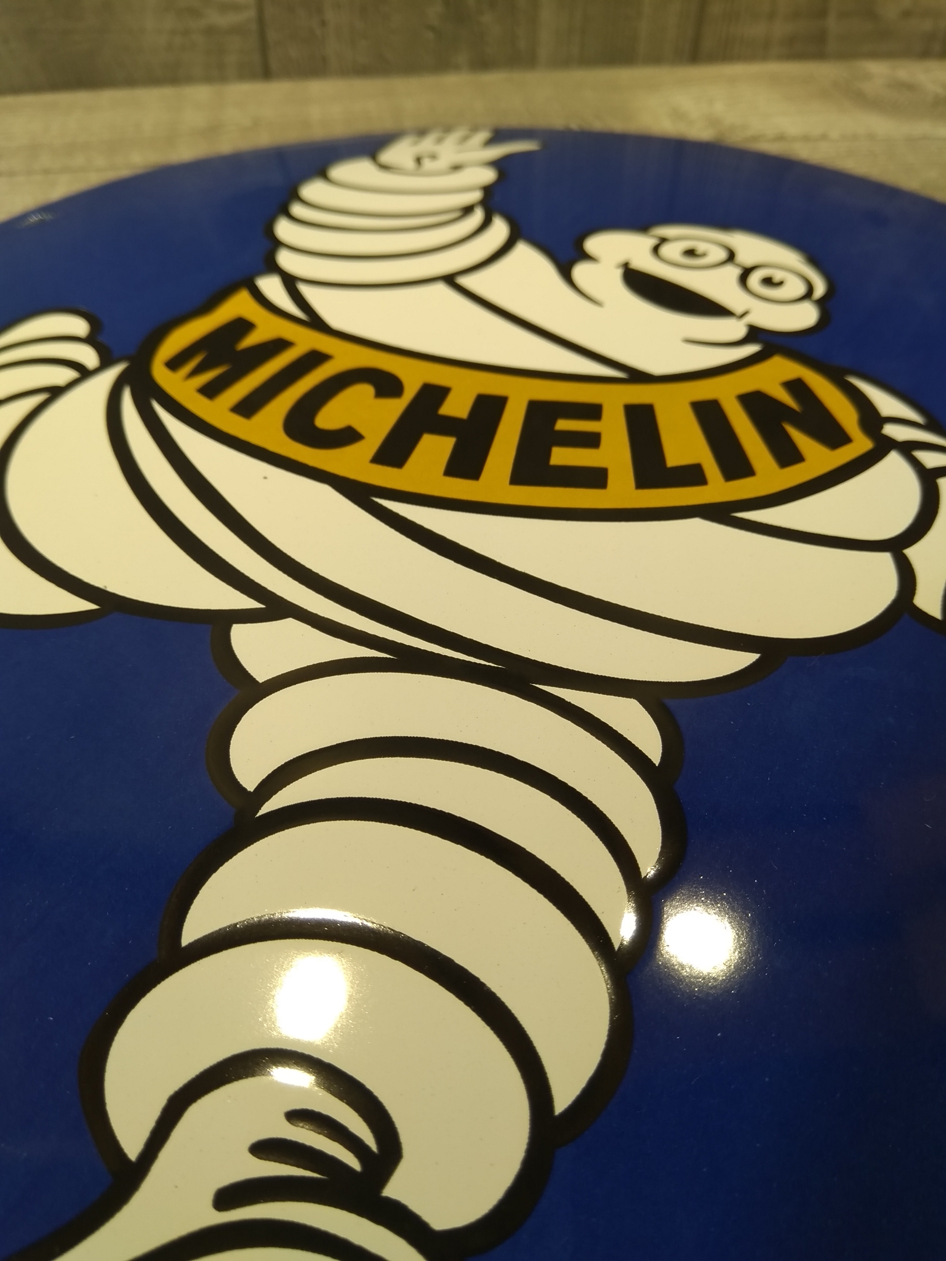 Plaque métal publicitaire vintage décoration Michelin