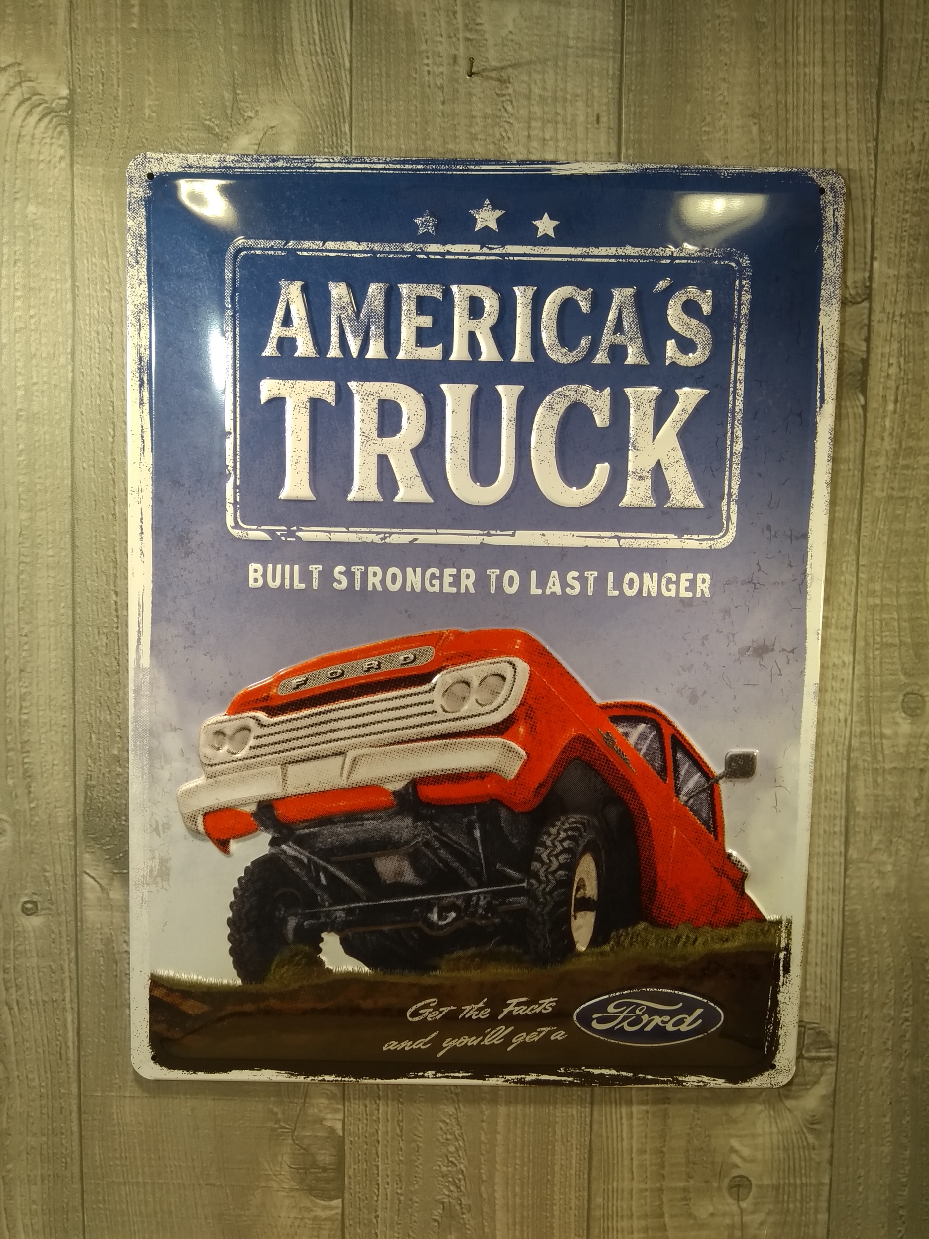 plaque métal ford truck rétro vintage
