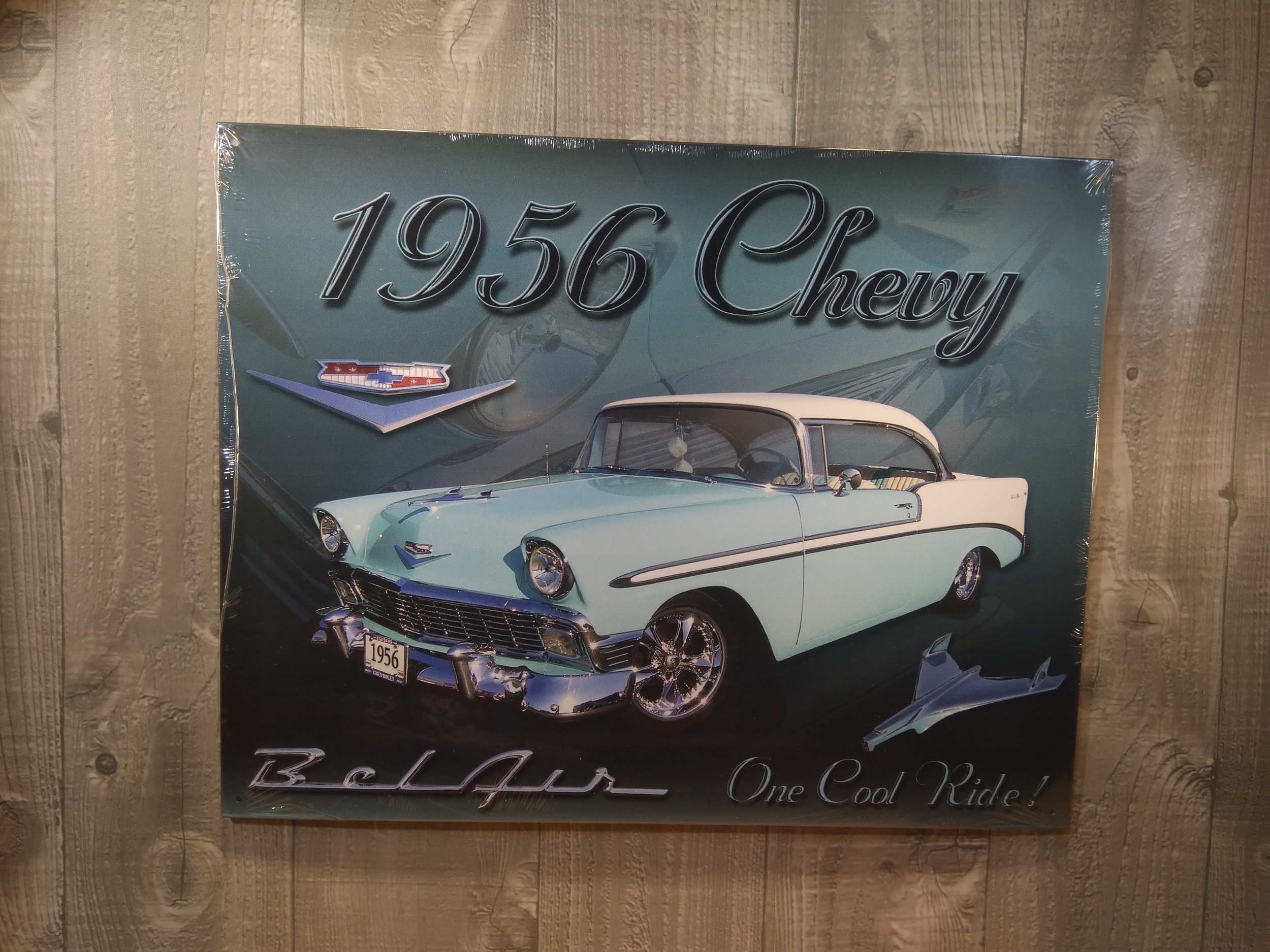 Plaque vintage Pin-up Mohawk gasoline 60cm - Garage/Atelier/Les