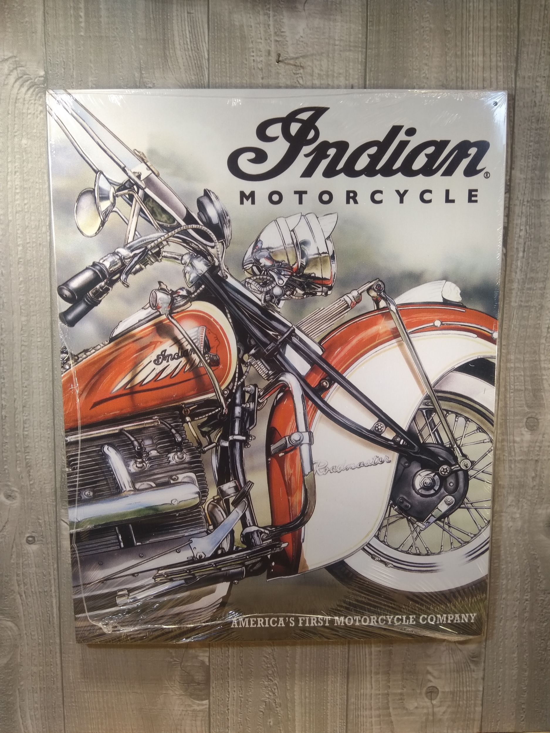 plaque métal déco moto indian rétro vintage