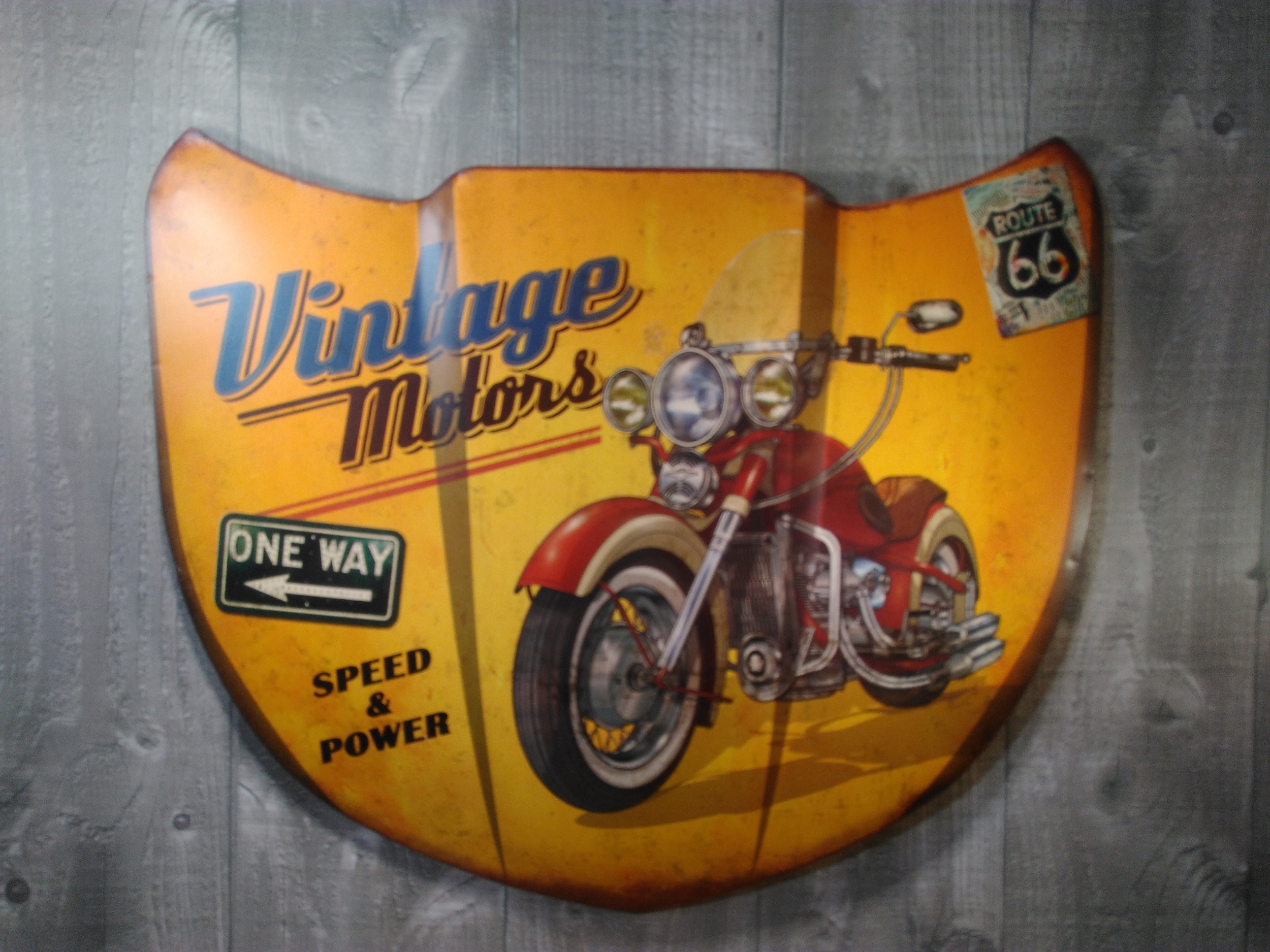 Plaque métal capot vintage motors - Les Plaques/Plaques autre format -  nostalgic-deco