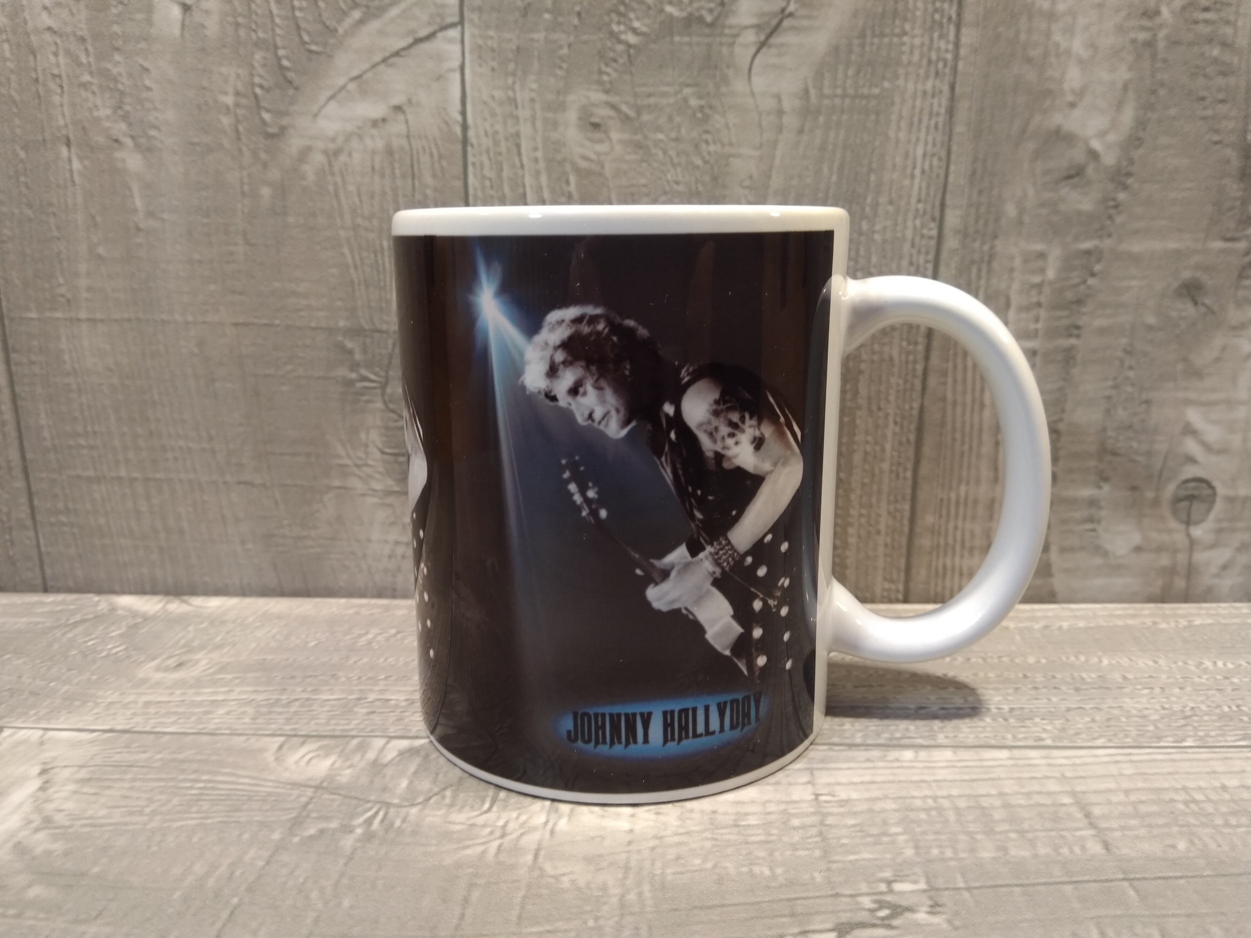 mug céramique johnny hallyday vintage