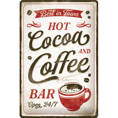 plaque-hot-coffee-vintage