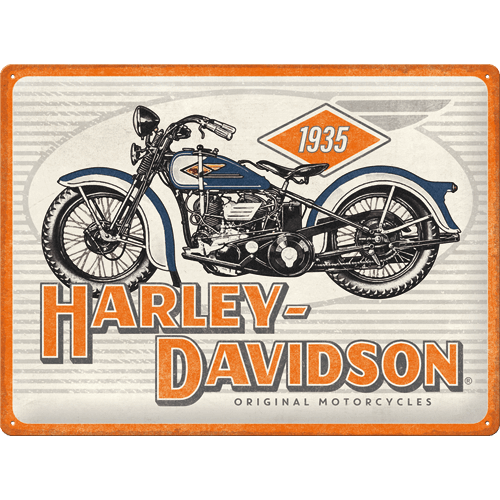 Plaque Métal Harley Davidson 1935 Les Plaquesplaques 30x40 Cm Nostalgic Deco 