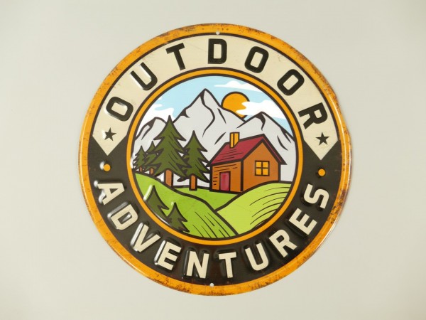plaque métal outdoor adventure