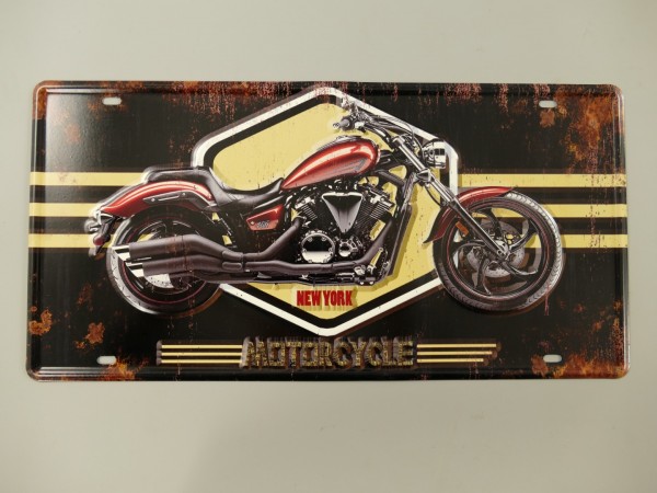 plaque métal déco motorcycles