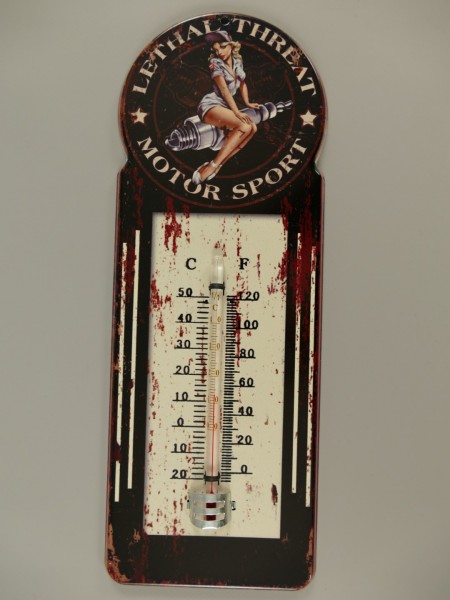 Thermomètre déco bougie pin-up