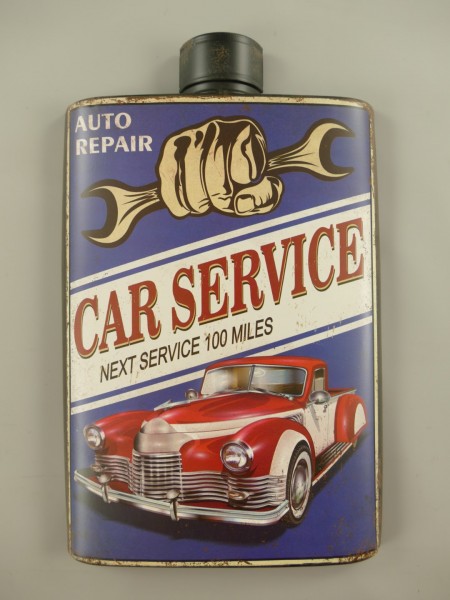 plaque bidon déco rétro vintage car service