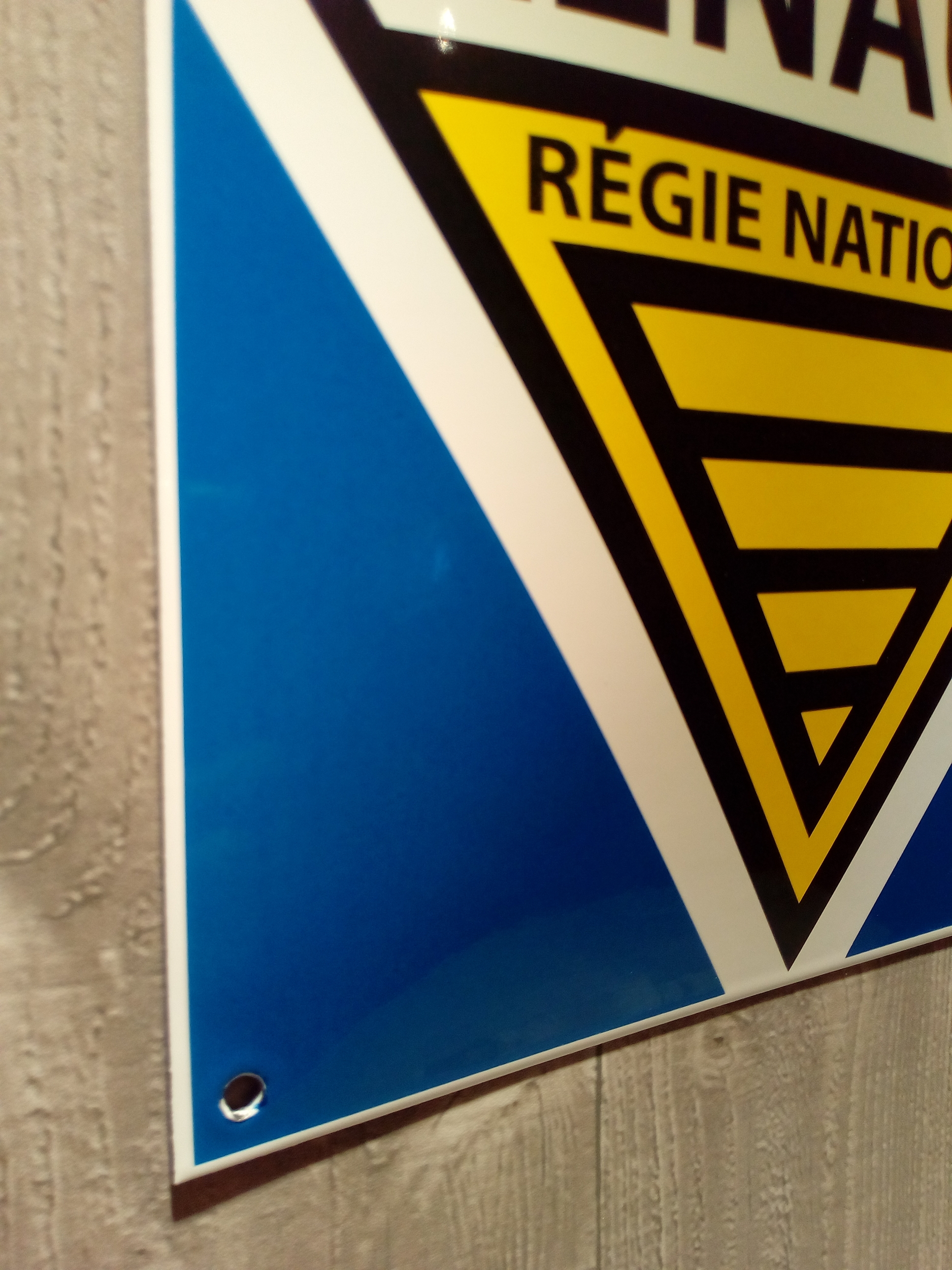 Plaque métal Régie nationale Renault R5 orange, déco garage Renault vintage. - France