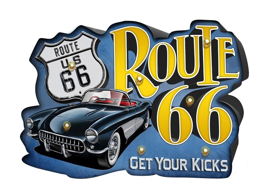 enseigne lumineuse route us 66