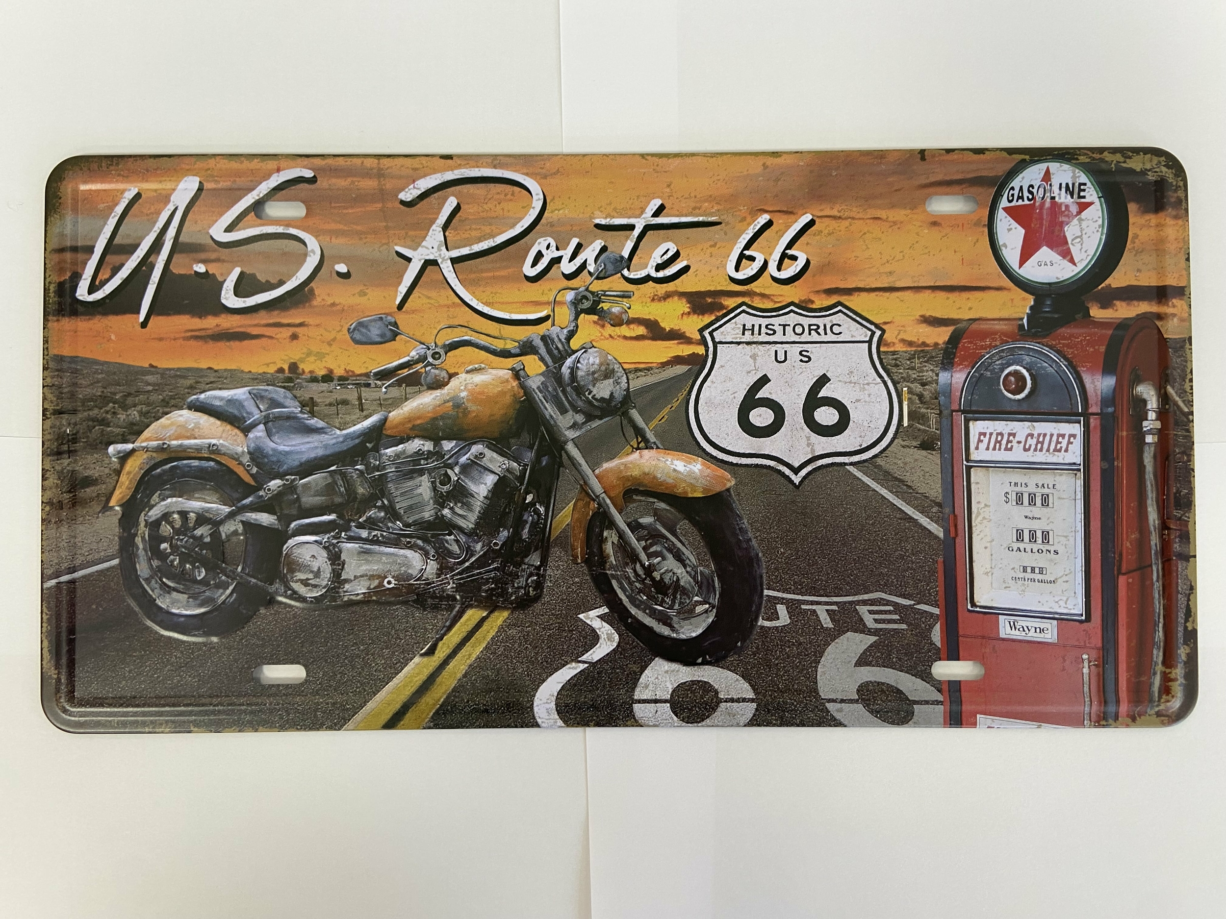 plaque dimmatriculation route 66